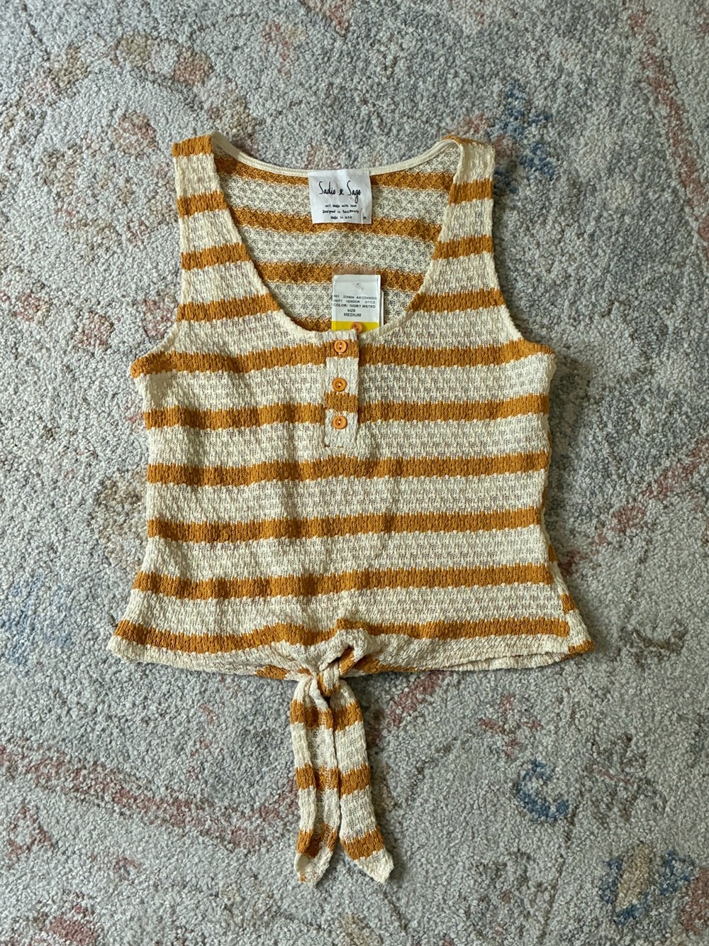 Sadie & Sage Boho Knit Top-Cottagecore-SZ M